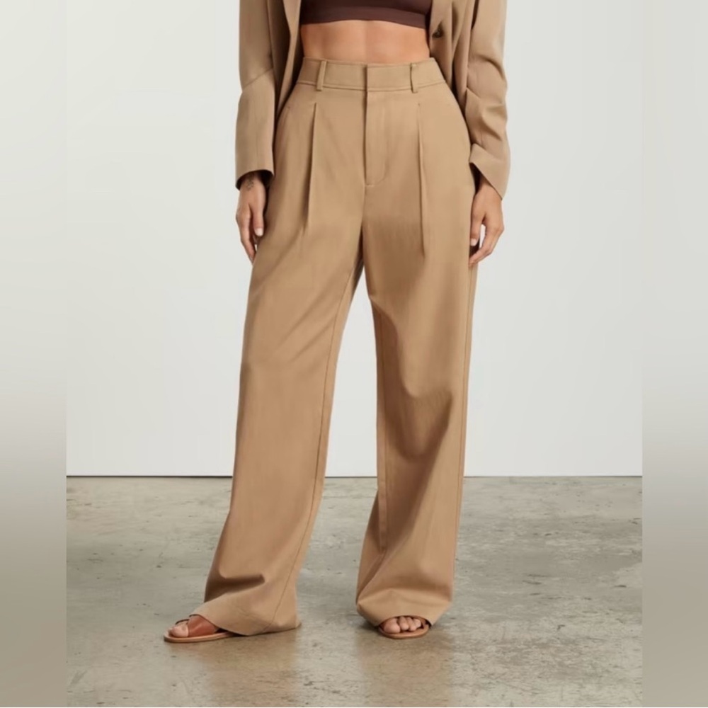 Wide Leg Tan Women's Pants